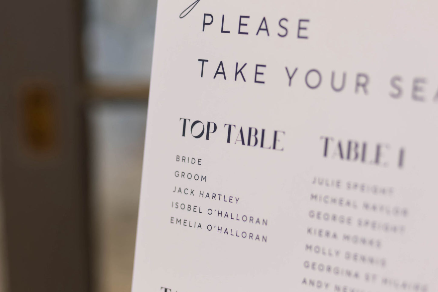 Table Plan